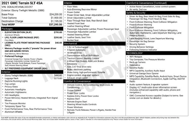 2021 GMC Terrain
