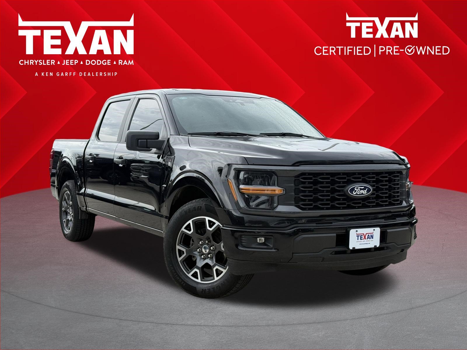 Used 2024 Black Metallic Ford STX image 1
