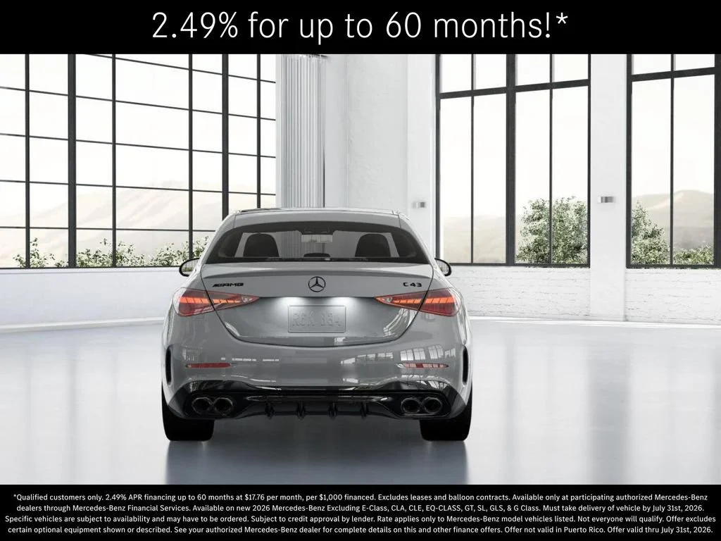 New 2026 MANUFAKTUR Alpine Grey Mercedes-Benz AMG® C 43 4MATIC Sedan image 67
