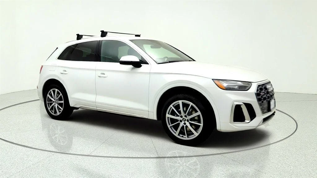 Used 2021 Glacier White Metallic Audi Premium Plus 3.0 TFSI quattro w/ Nav & B&O 3D Audio image 3