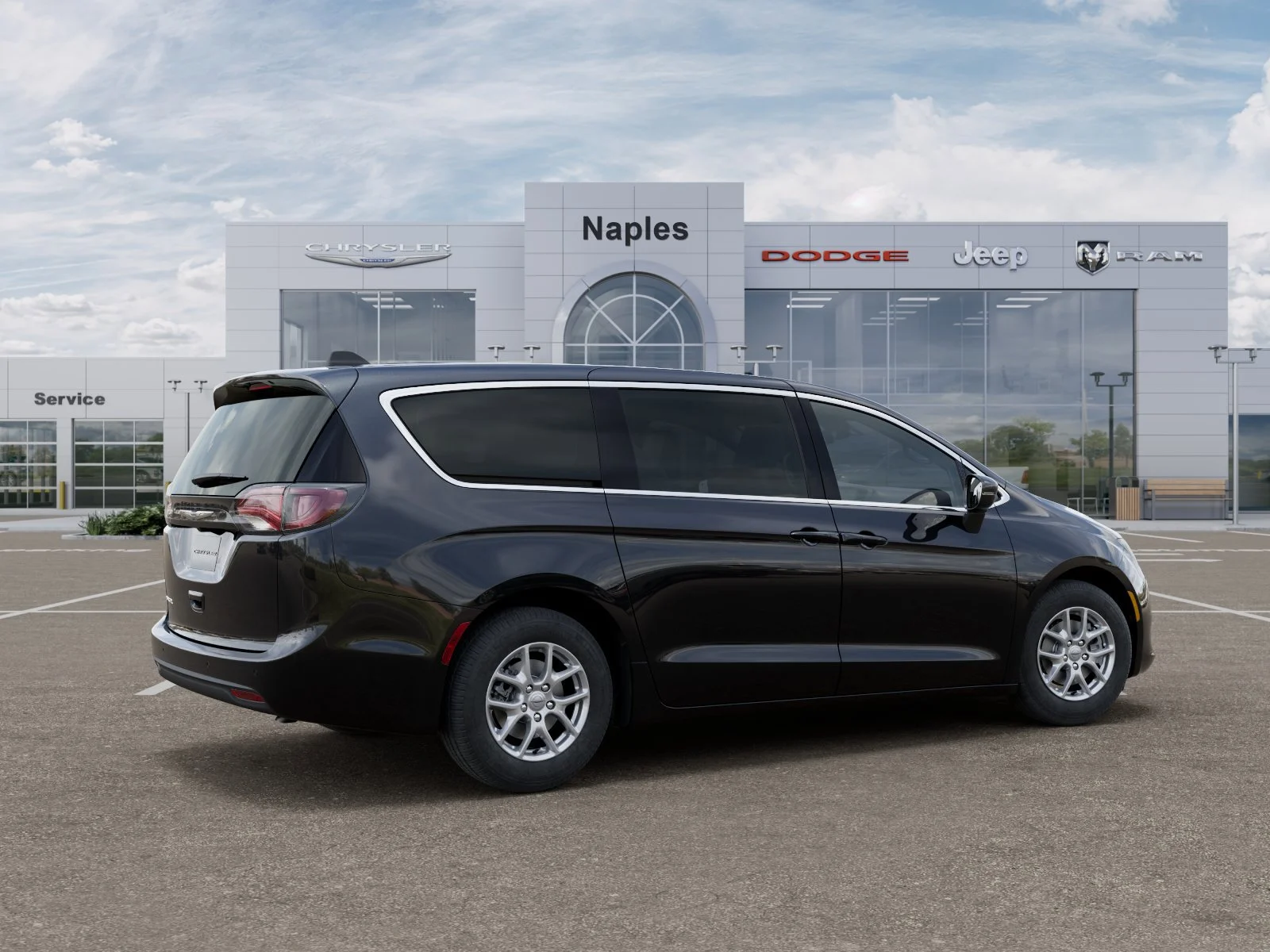 New 2026 Diamond Black Crystal Pearl-Coat Exterior Paint Chrysler LX image 4