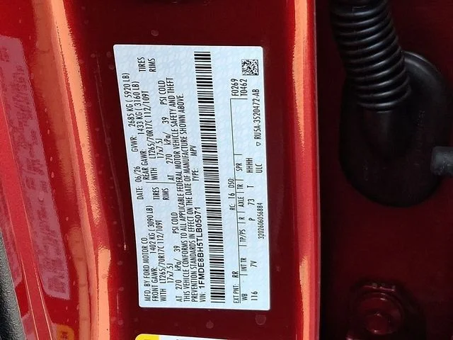 New 2026 Ruby Red Metallic Tinted Clearcoat Ford Outer Banks image 14