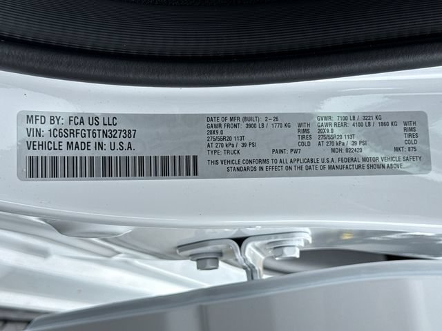 New 2026 Bright White Clearcoat RAM Express image 18