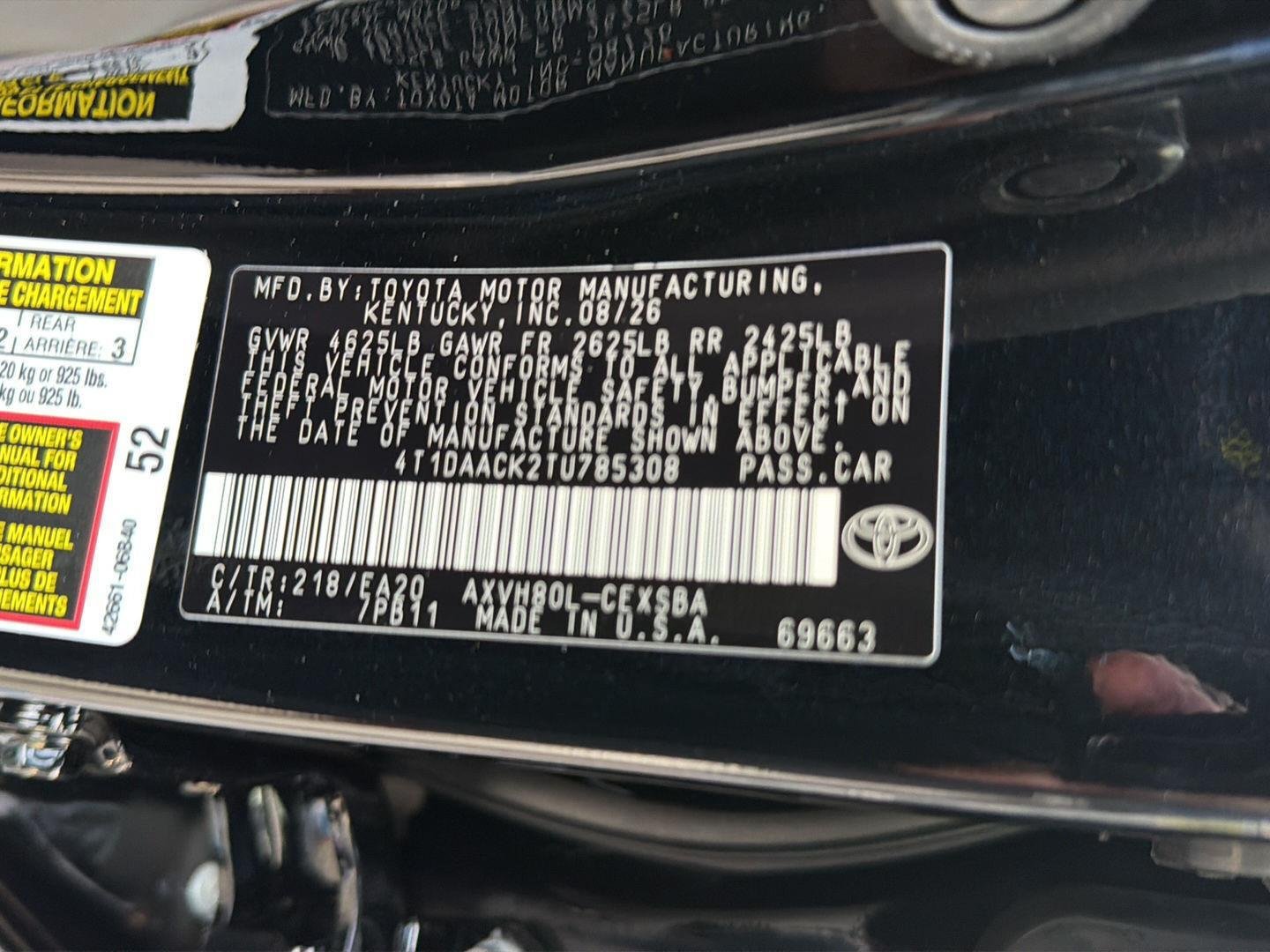 New 2026 Midnight Black Metallic Toyota SE image 30