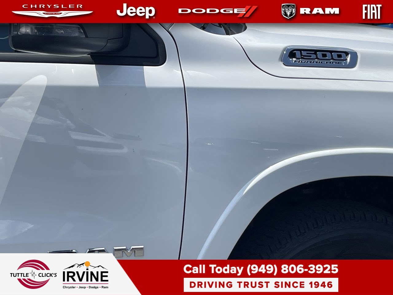 New 2026 Bright White Clear-Coat Exterior Paint RAM Big Horn image 8