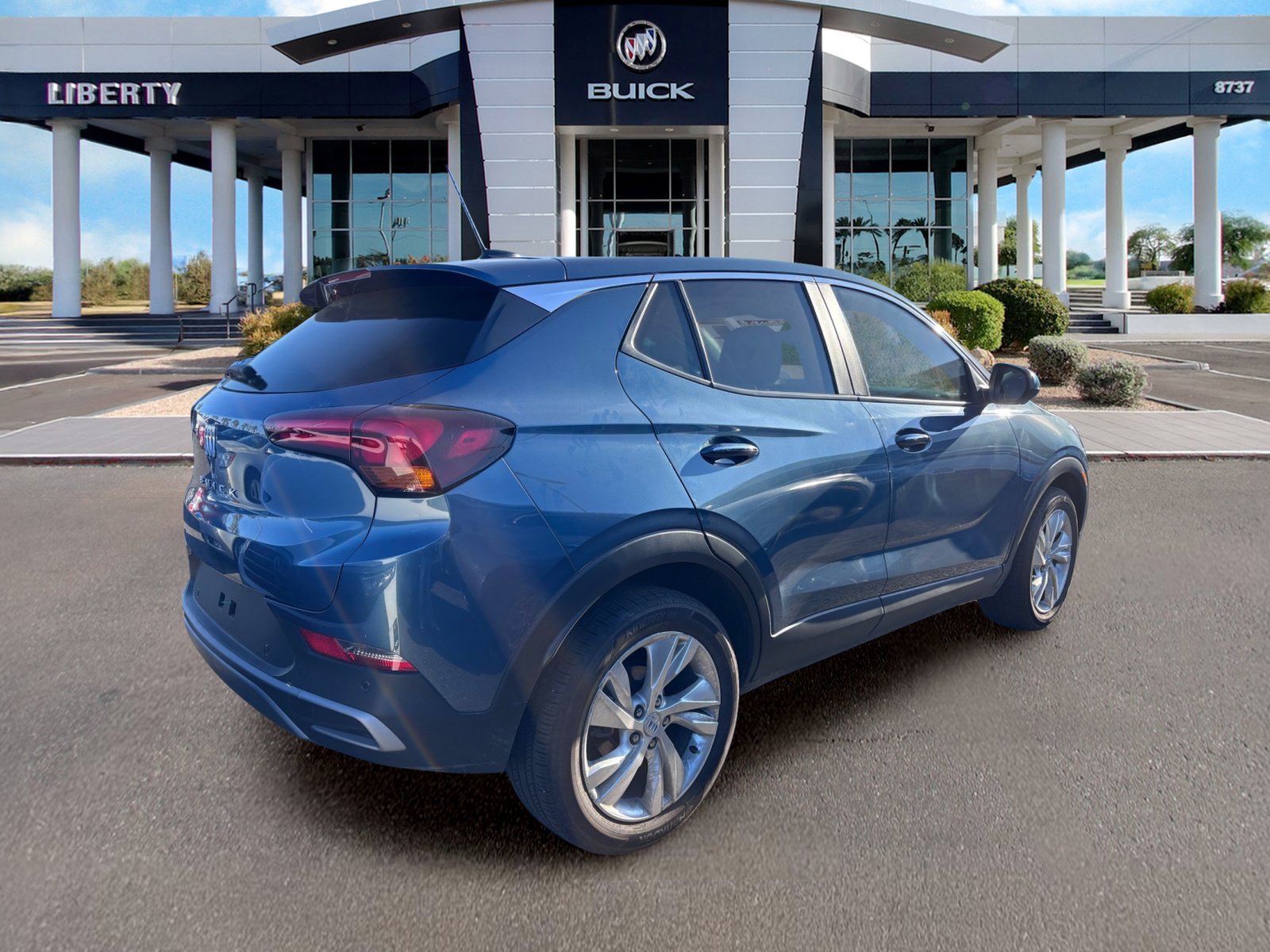 Used 2025 Ocean Blue Metallic Buick Preferred image 2
