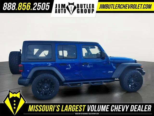 Certified Used 2020 Blue Jeep Unlimited Sport S image 25