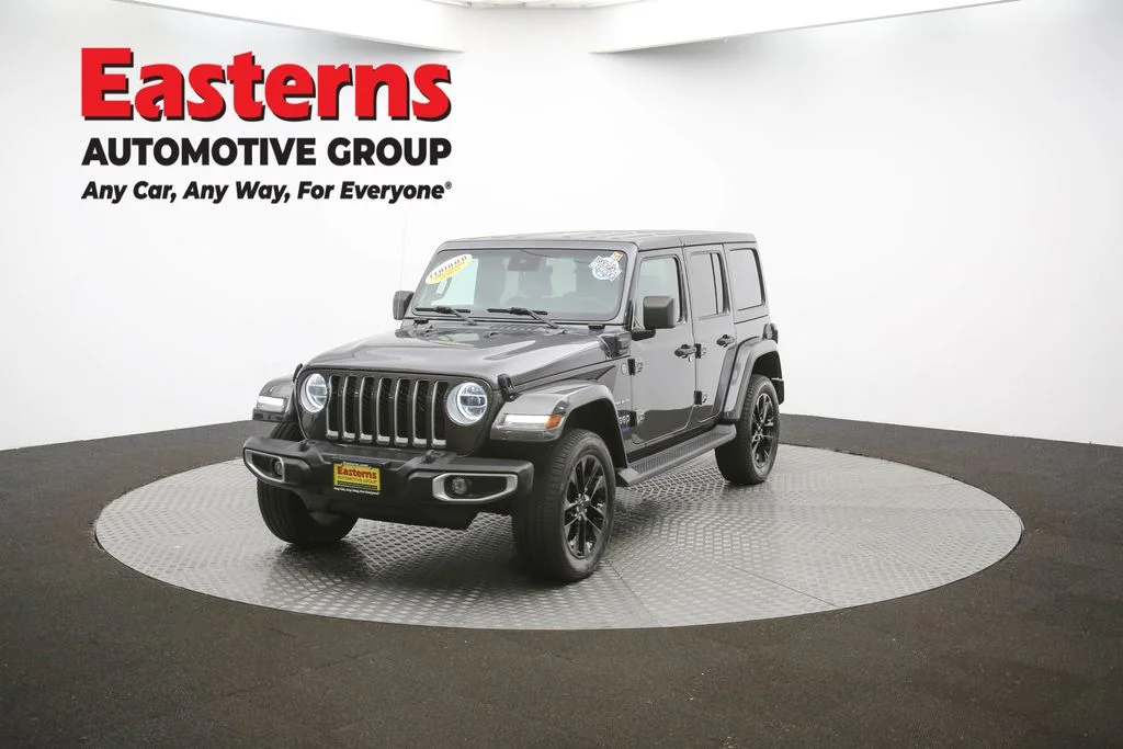 Used 2021 Gray Jeep Unlimited Sahara 4xe image 55