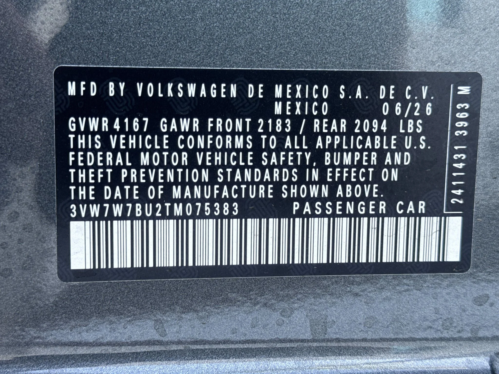 New 2026 Platinum Gray Metallic Volkswagen SE image 35