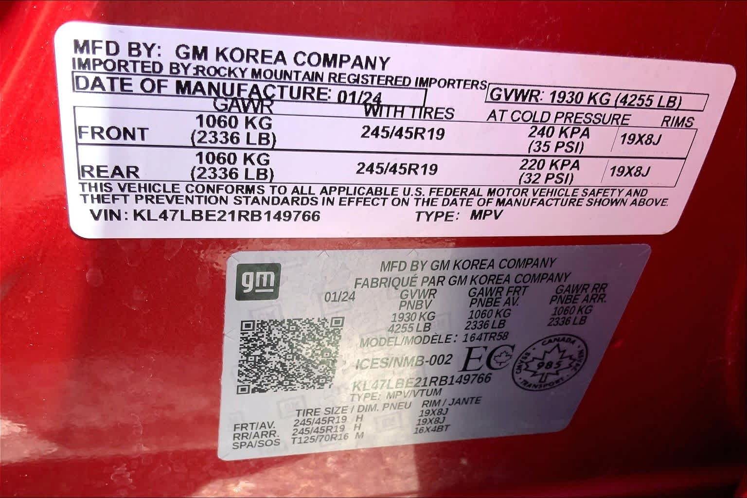 Used 2024 Sunrise Red Metallic Buick Sport Touring image 29