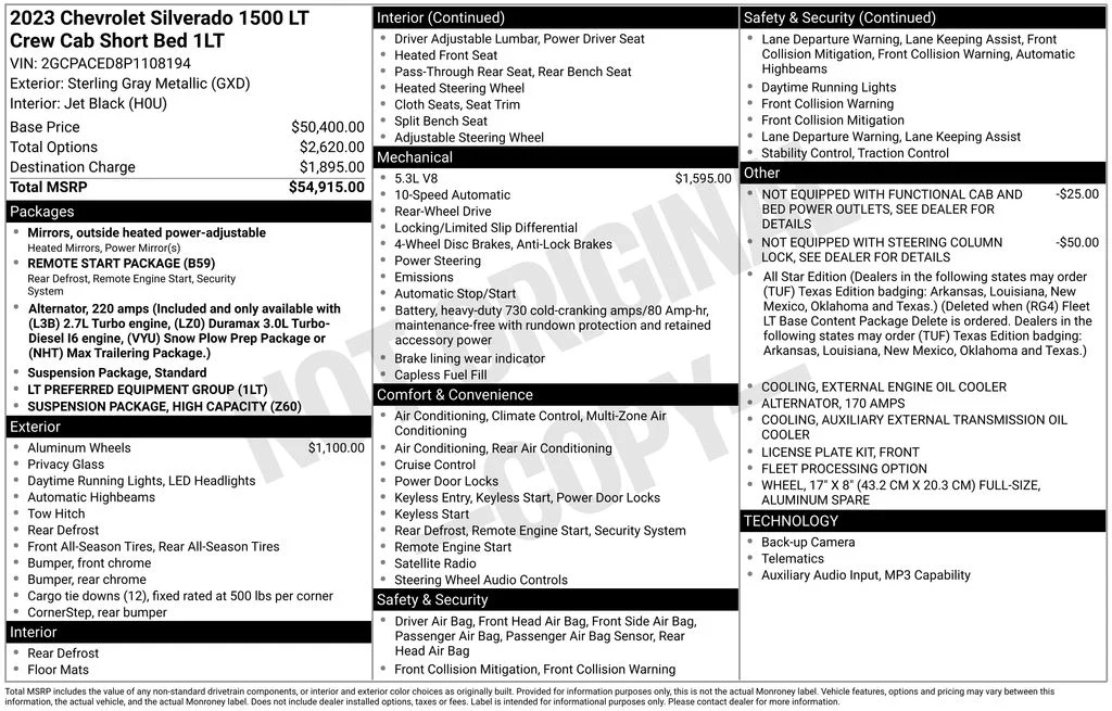 Used 2023 Gray Chevrolet LT image 41