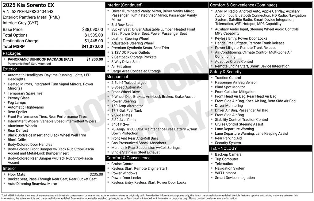 Used 2025 Gray Kia EX image 8