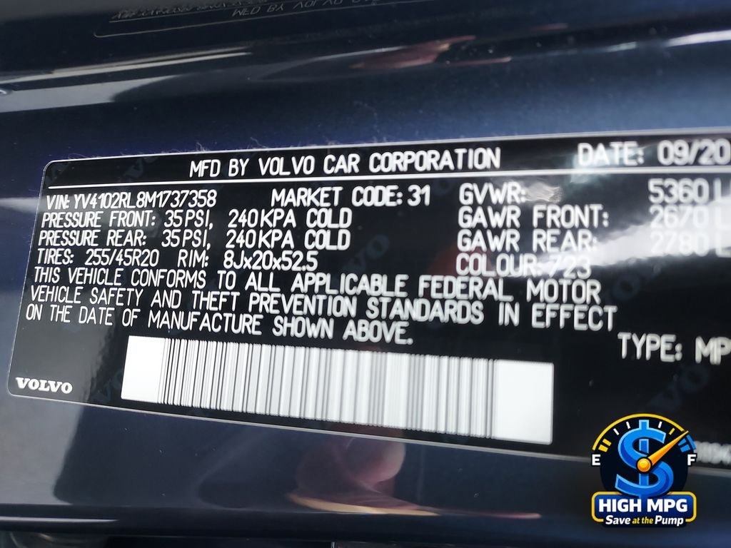 Used 2021 Blue Volvo T5 Inscription image 36