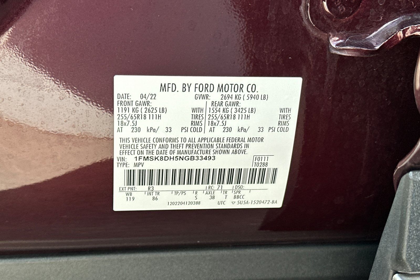 Used 2022 Red Ford XLT image 34