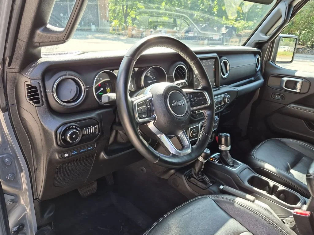 Used 2021 Gray Jeep Unlimited Sahara 4xe image 13