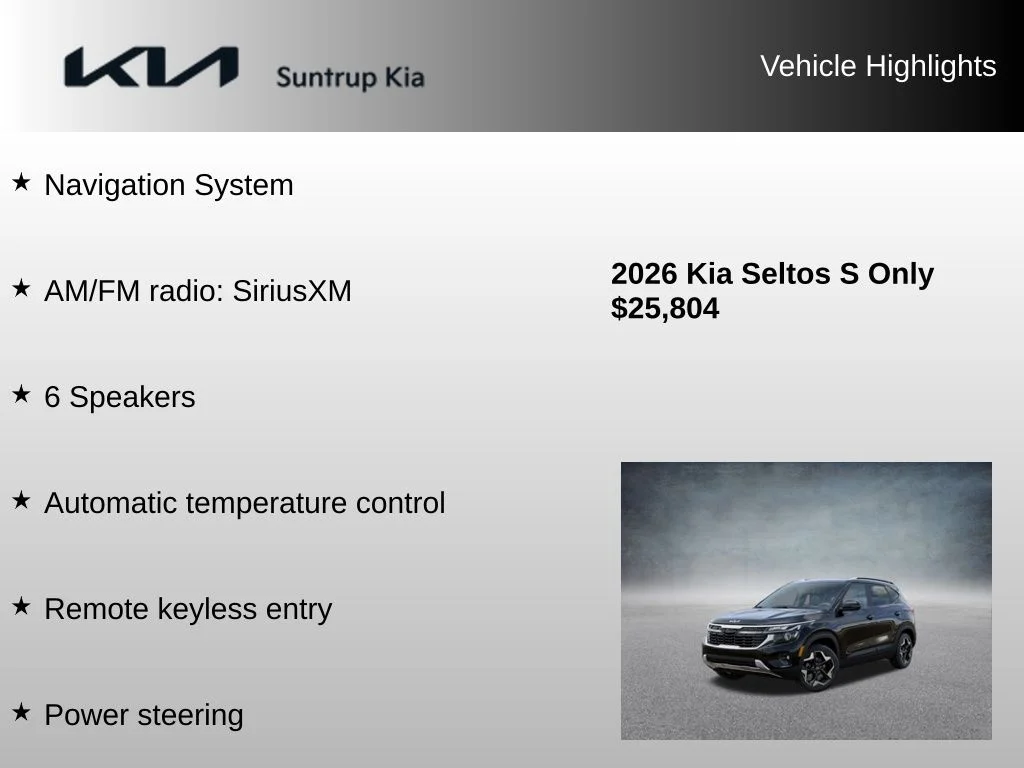 Used 2026 Black Kia S image 8