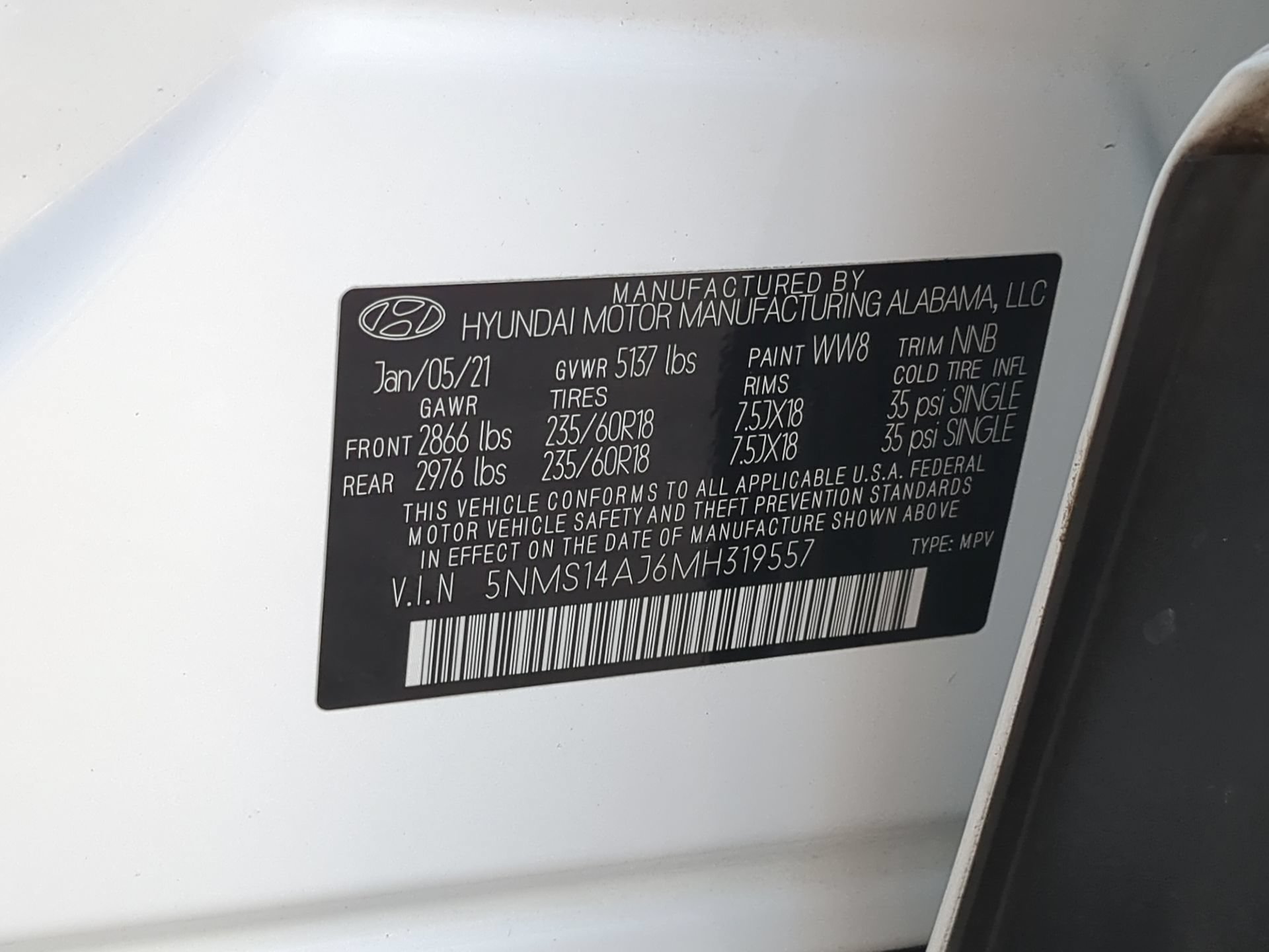 Used 2021 Quartz White Hyundai SE image 67