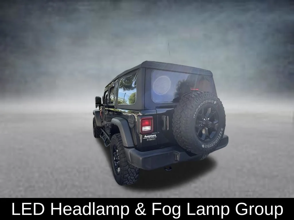 Used 2022 Black Jeep Unlimited Willys image 5