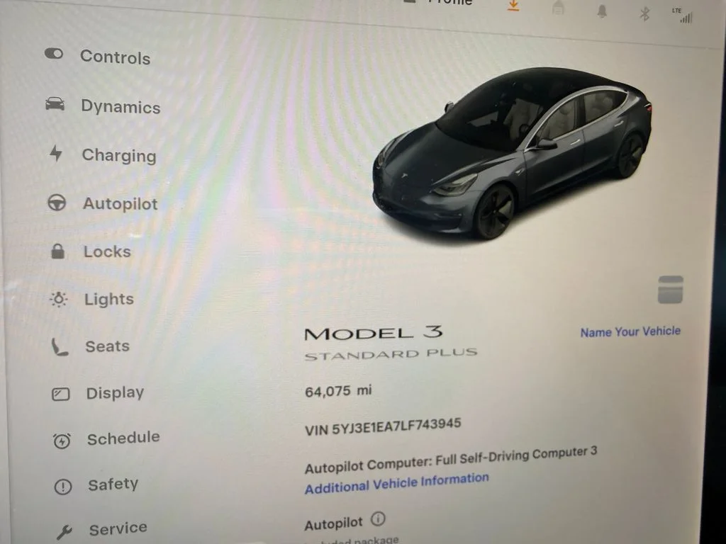 Used 2020 Gray Tesla Standard image 17