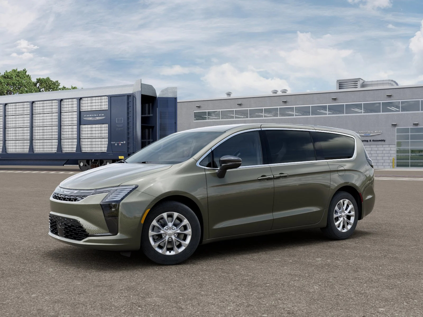 New 2027 Olive Green Pearl-Coat Exterior Paint Chrysler Select image 1