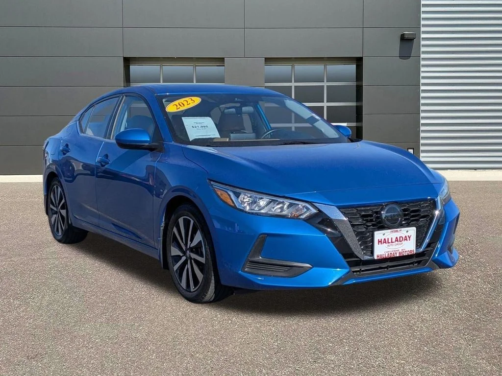 Certified Used 2023 Electric Blue Metallic Nissan SV image 3