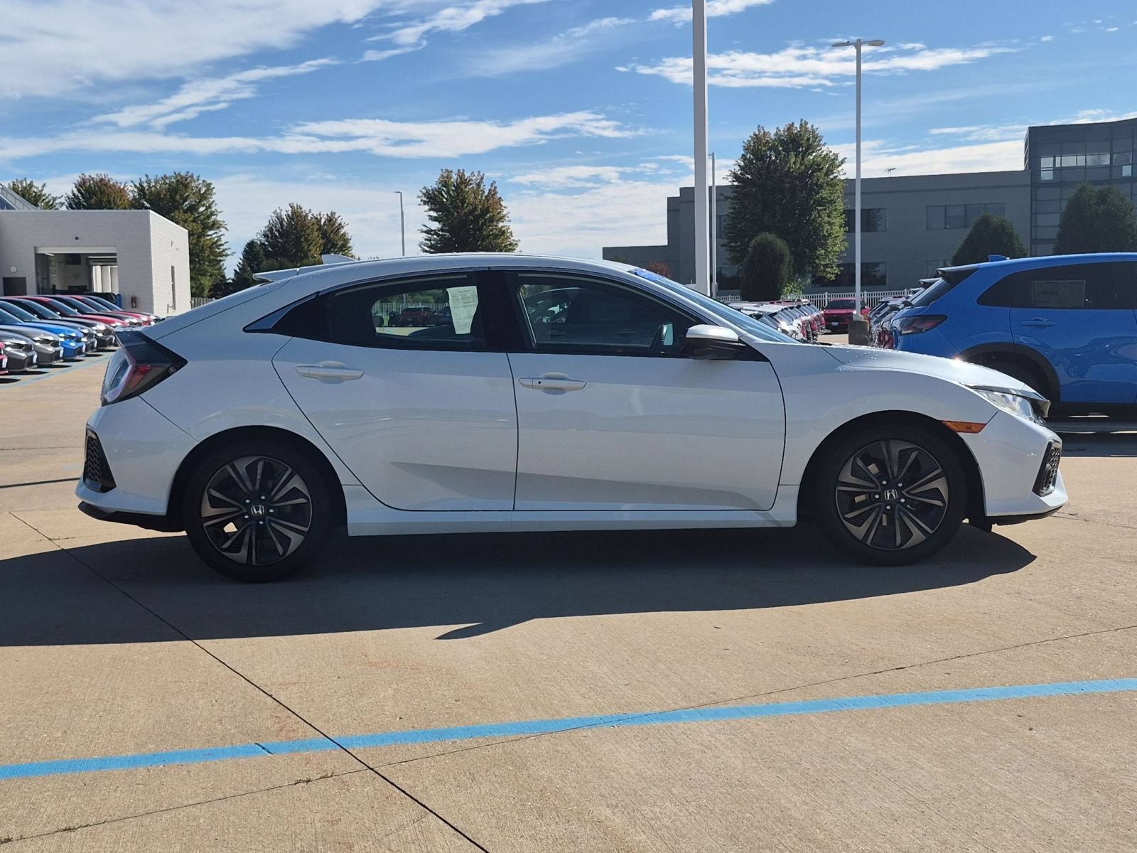 Certified Used 2019 White Orchid Pearl Honda EX Hatchback image 5