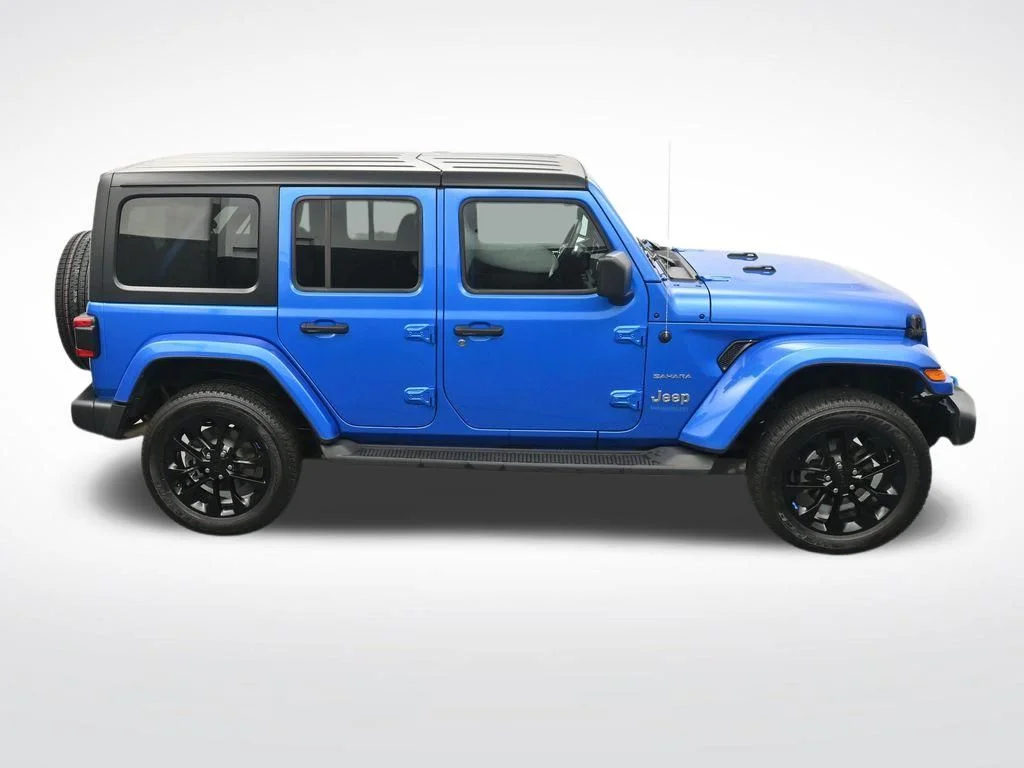 Used 2022 Blue Jeep Unlimited Sahara 4xe image 23