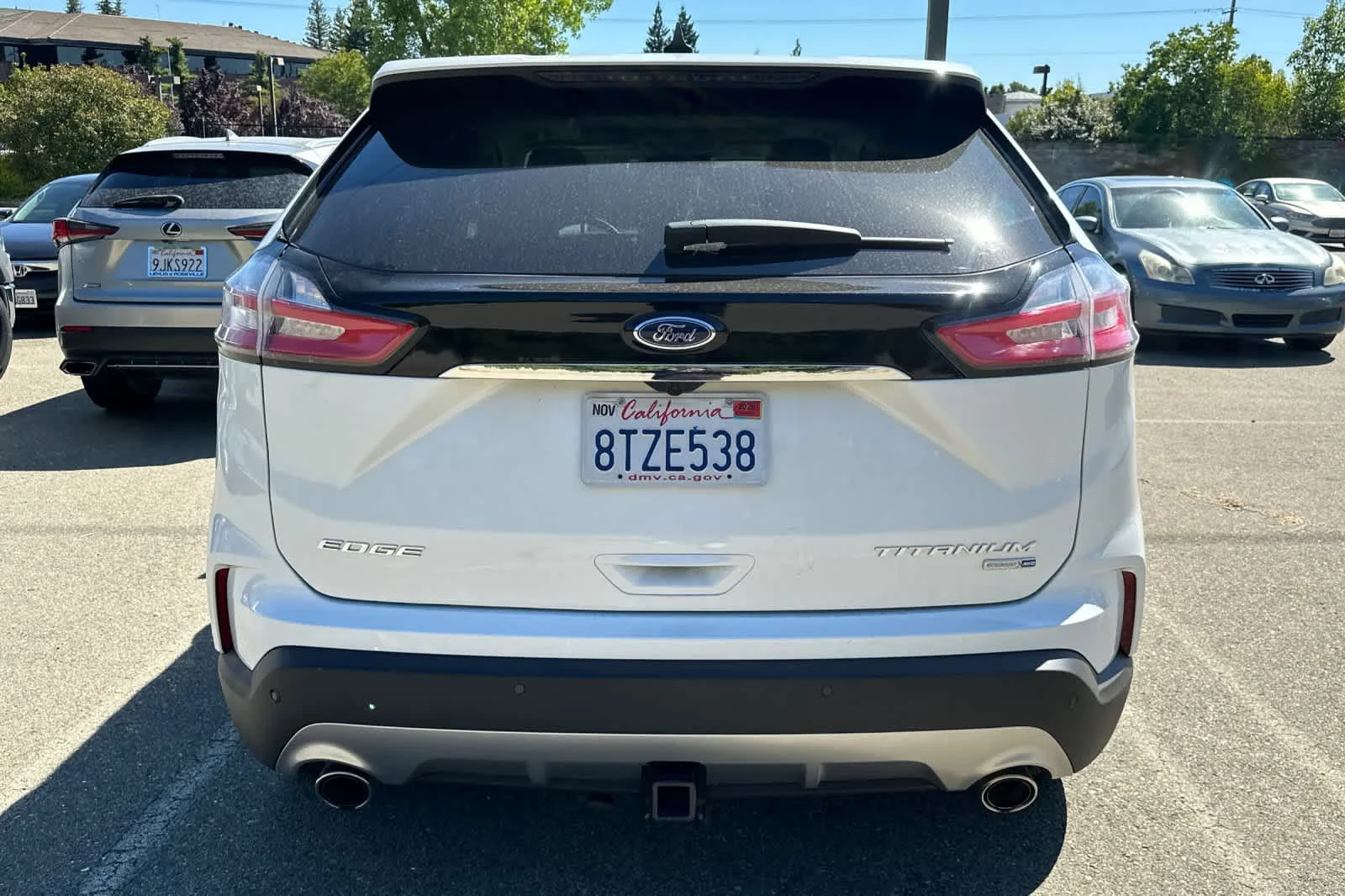 Used 2020 Star White Metallic Tri-Coat Ford Titanium image 5