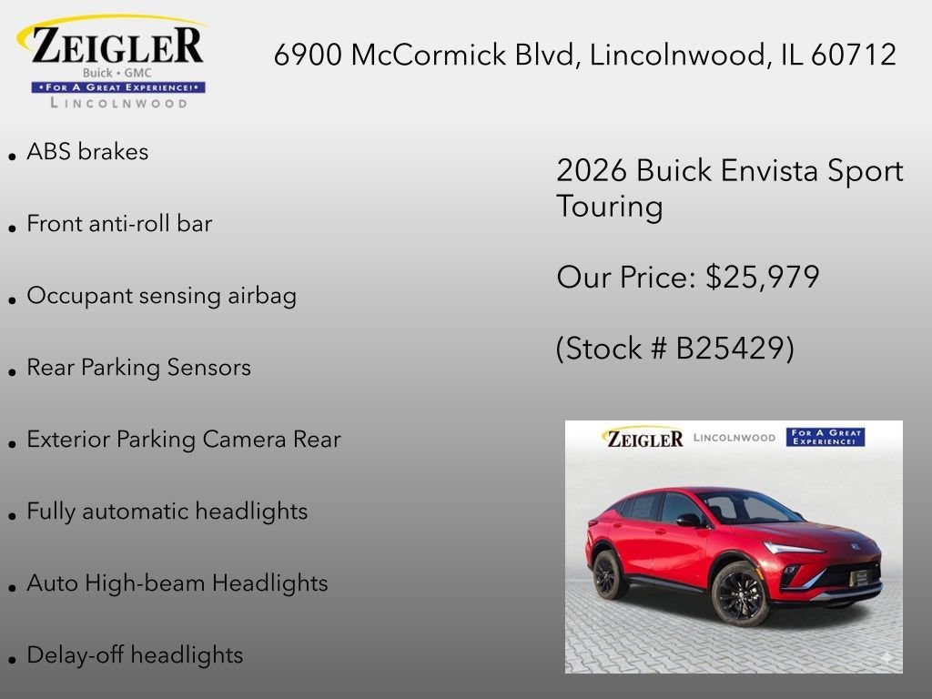 New 2026 Brilliant Red Buick Sport Touring image 24