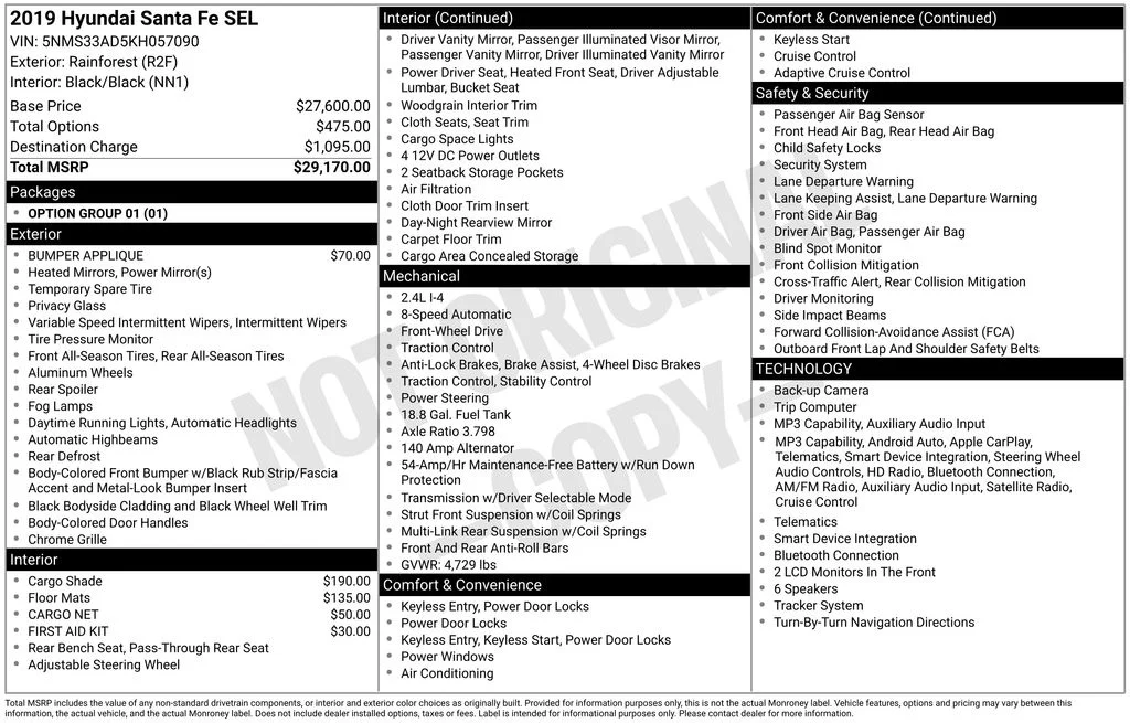 Used 2019 Green Hyundai SEL image 35