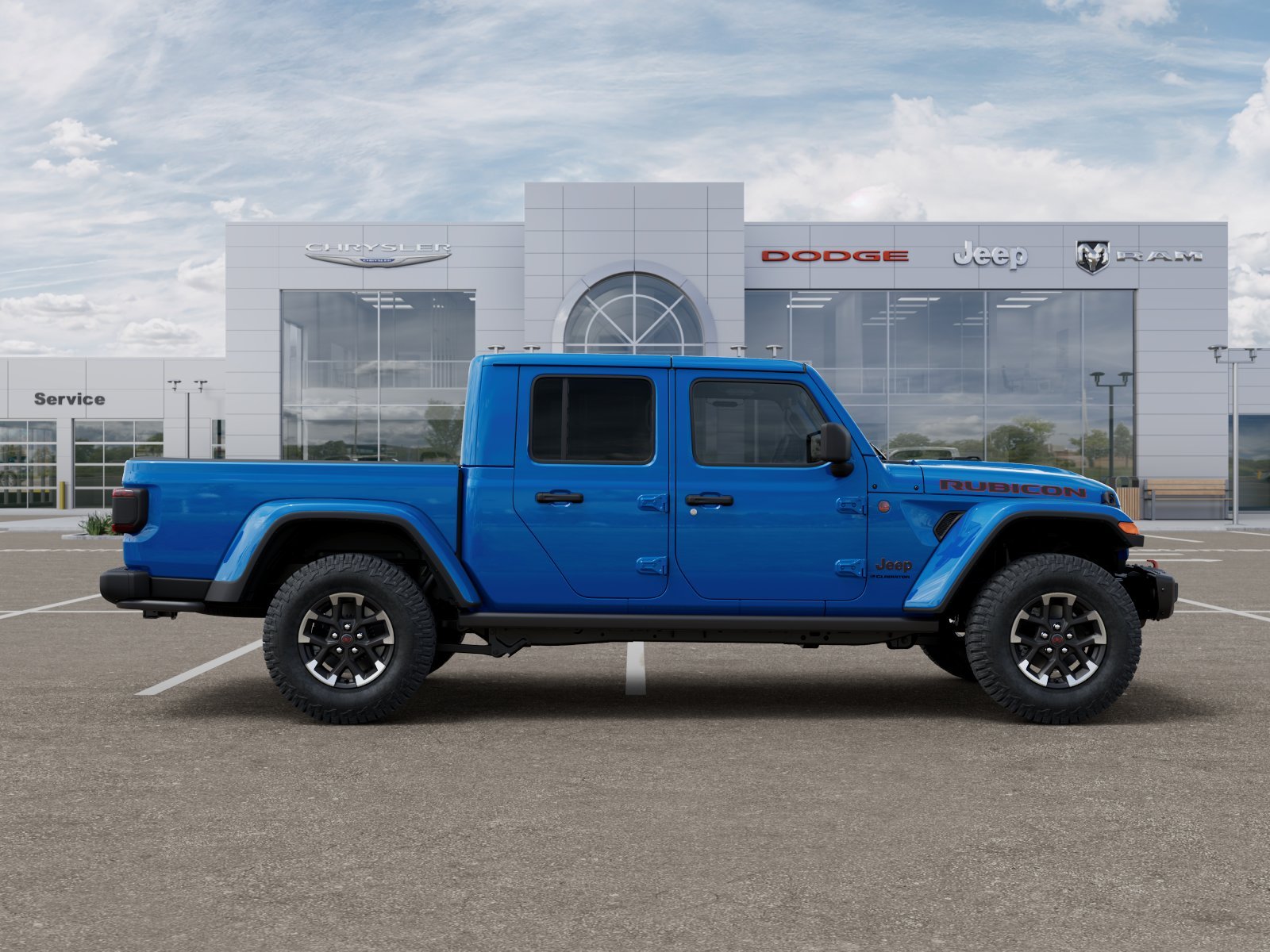 New 2026 Hydro Blue Pearl-Coat Exterior Paint Jeep Rubicon X image 60