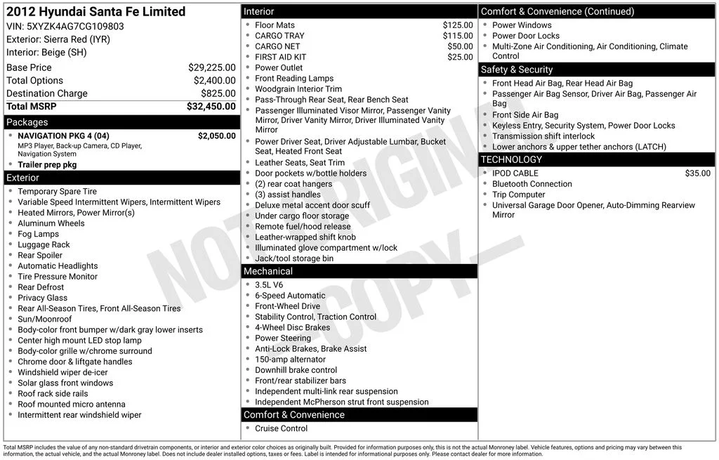 Used 2012 Red Hyundai Limited image 42
