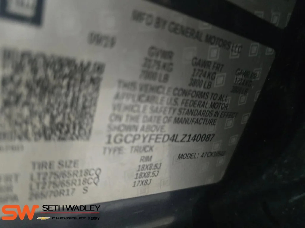 Used 2020 SHADOW GRAY METALLIC Chevrolet LT Trail Boss image 36
