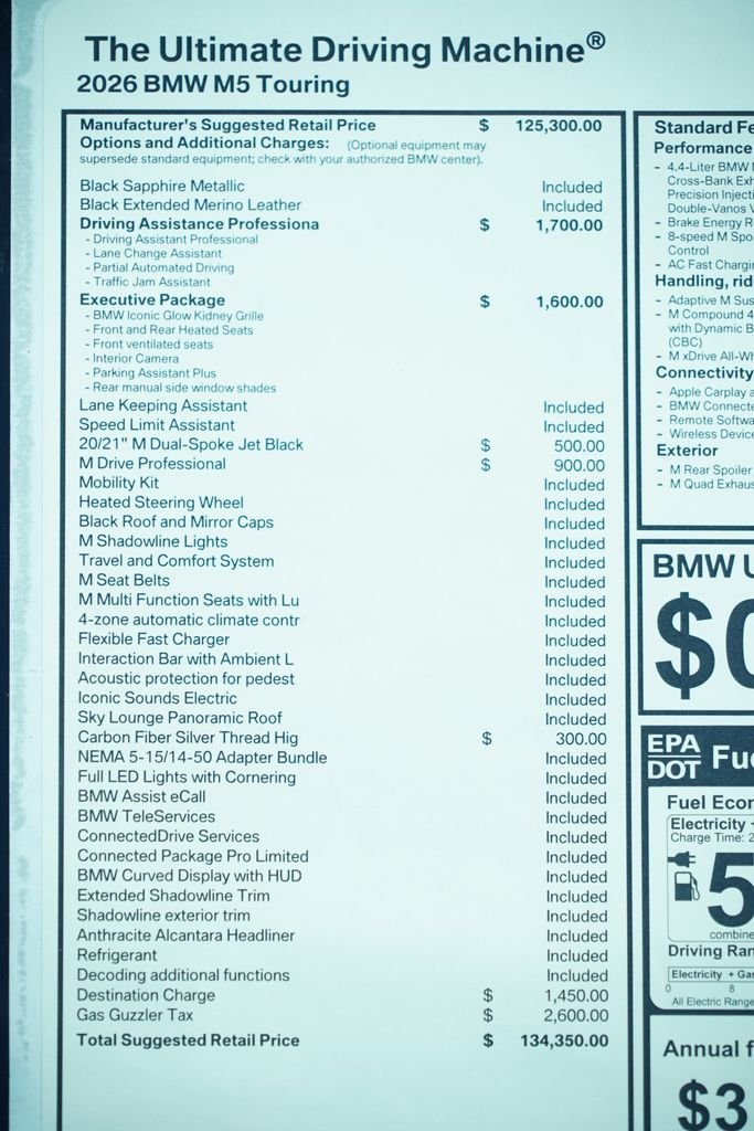 New 2026 Black Sapphire Metallic BMW Base image 9