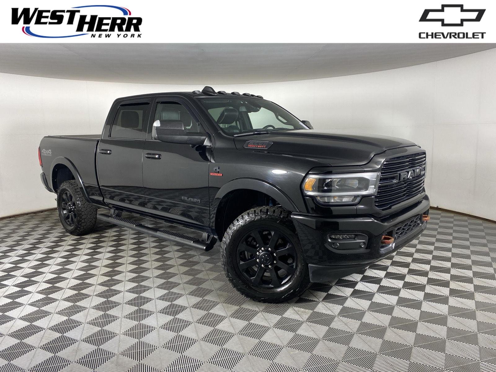 Used 2021 Diamond Black Crystal Pearlcoat Ram Laramie image 1