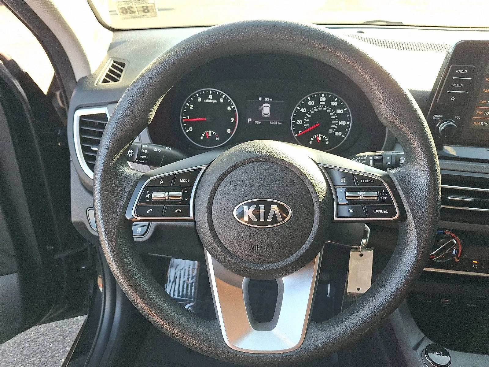 Used 2021 Cherry Black Kia LX image 19