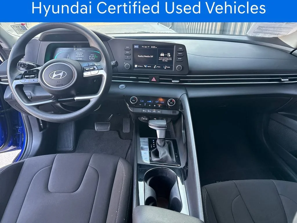 Certified Pre-Owned 2025 Hyundai Elantra Hybrid Blue