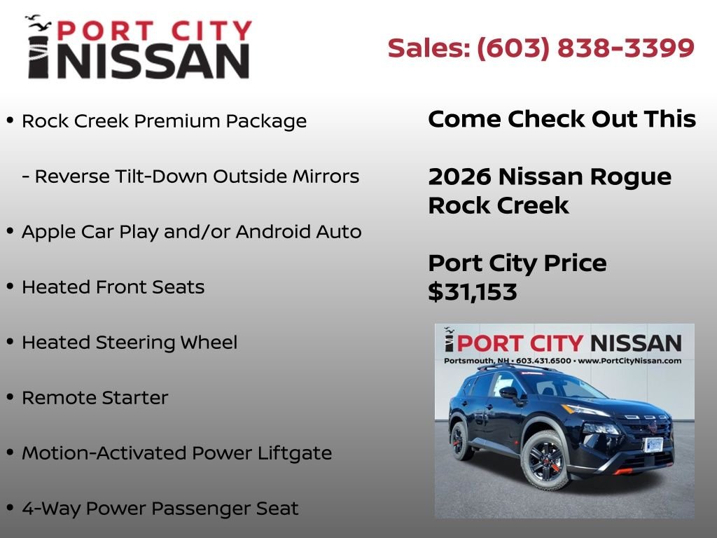 New 2026 Super Black Nissan Rock Creek® image 12