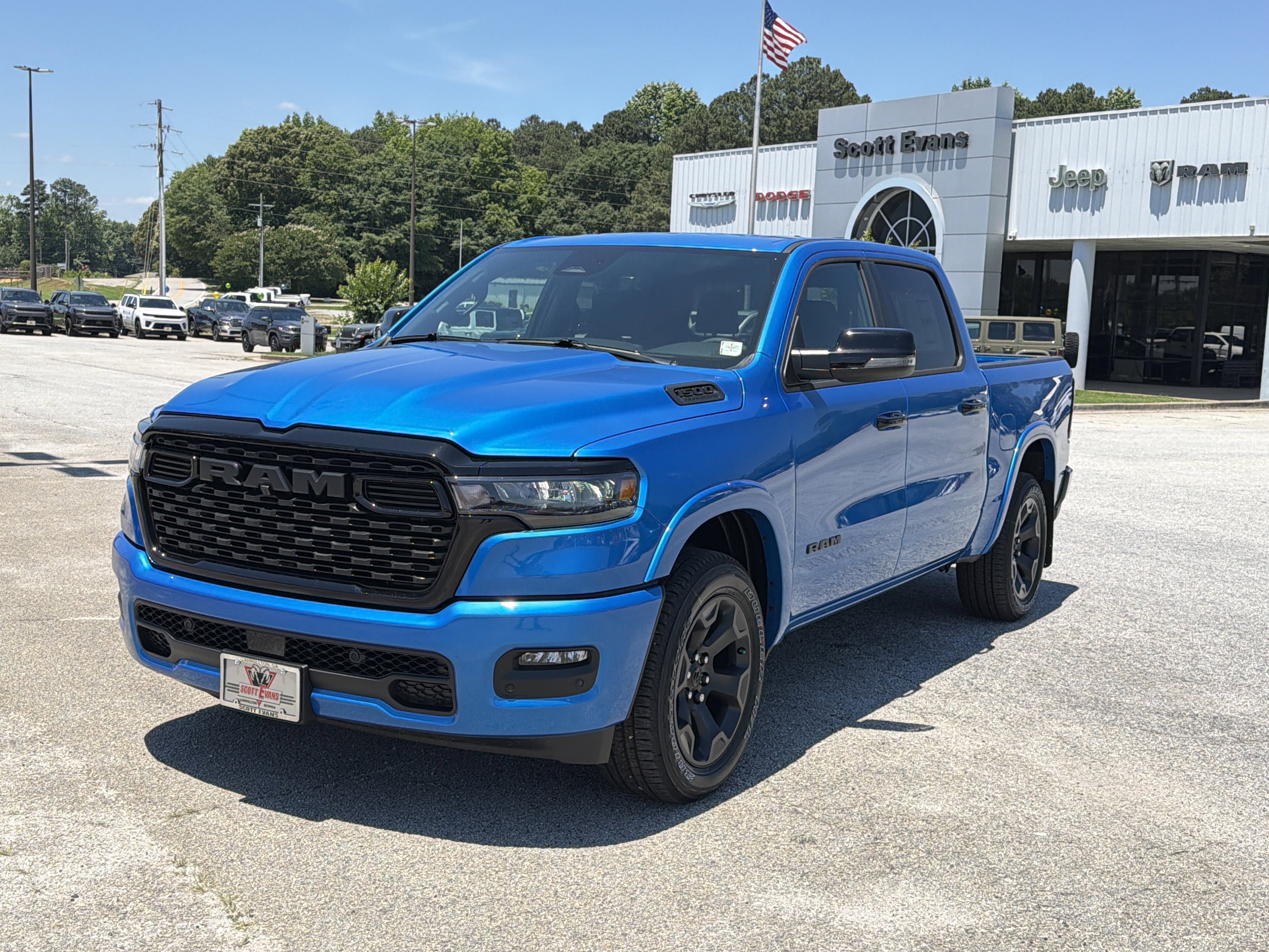 New 2026 Hydro Blue Pearl-Coat Exterior Paint RAM Big Horn image 4