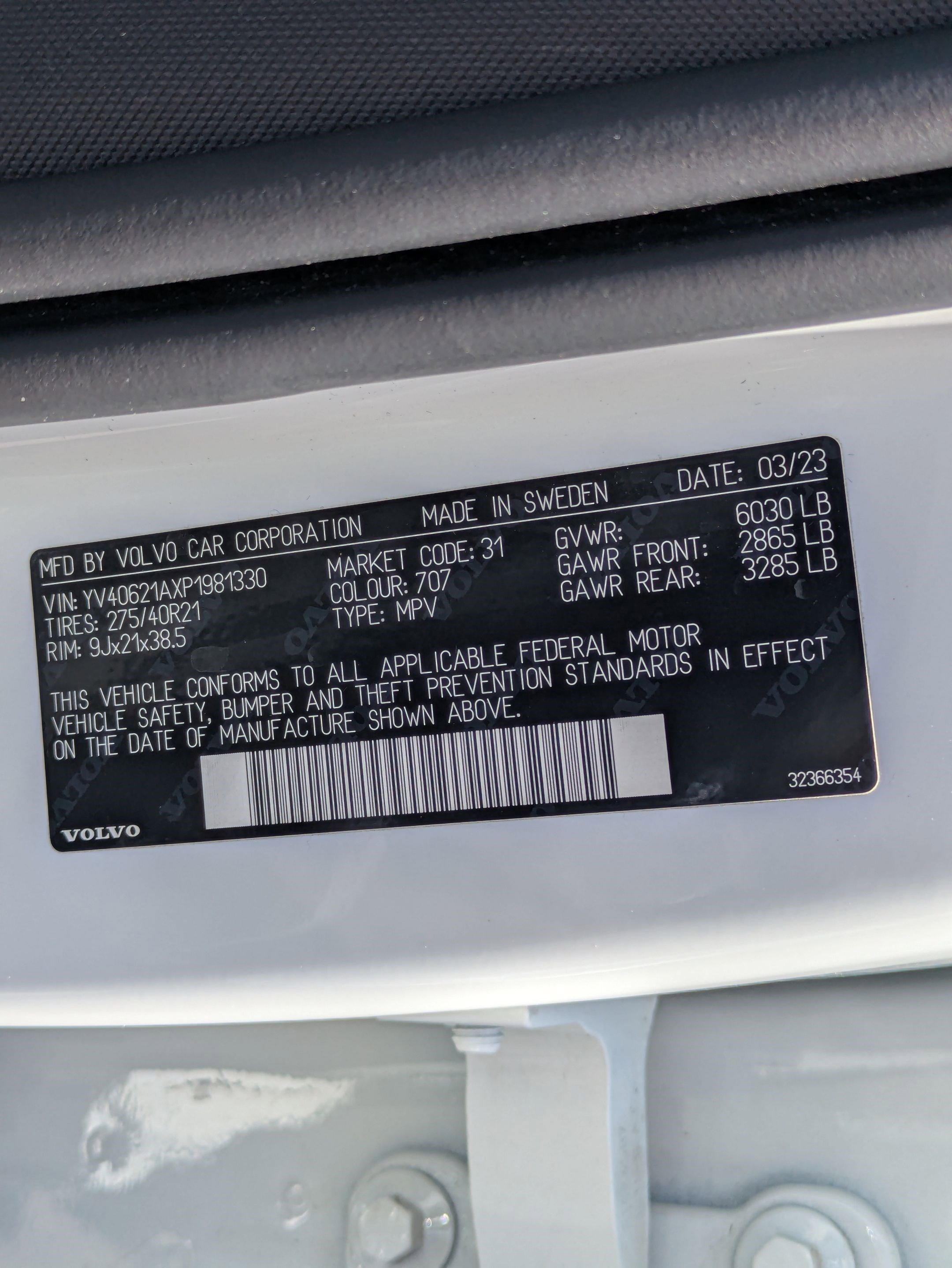 Certified Used 2023 Crystal White Volvo Ultimate image 31