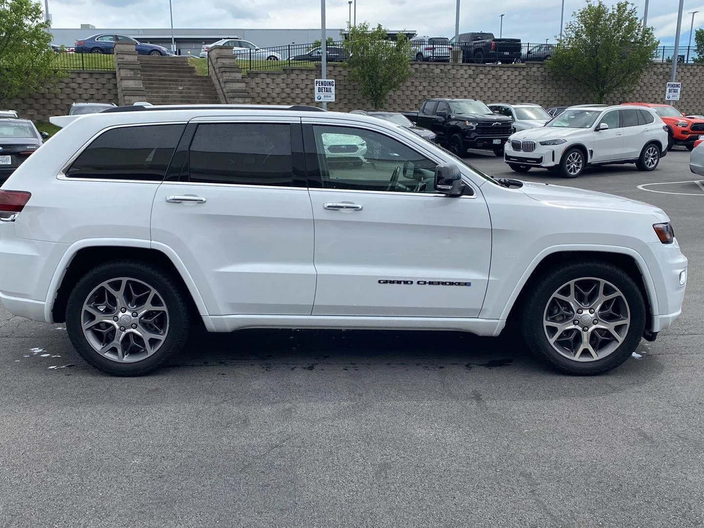 Used 2021 Bright White Clearcoat Jeep Overland image 2