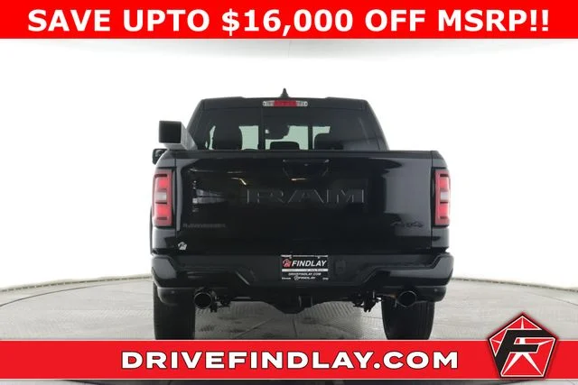 New 2026 Diamond Black Crystal Pearl-Coat Exterior Paint RAM Laramie image 11