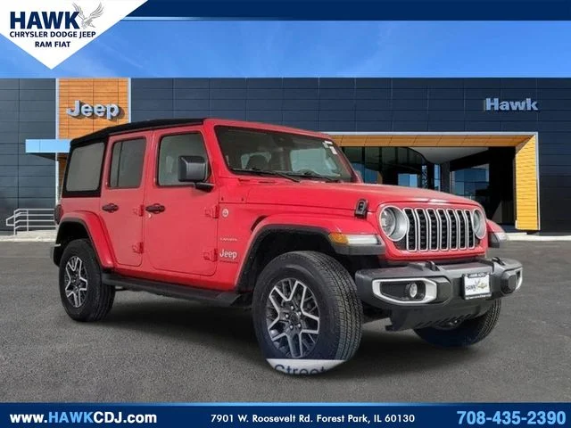 Used 2024 Red Jeep Sahara image 1