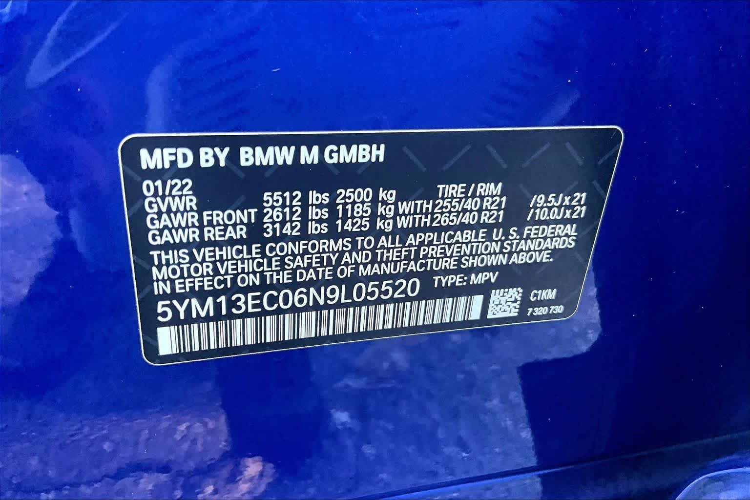 Used 2022 Marina Bay Blue Metallic BMW  image 34