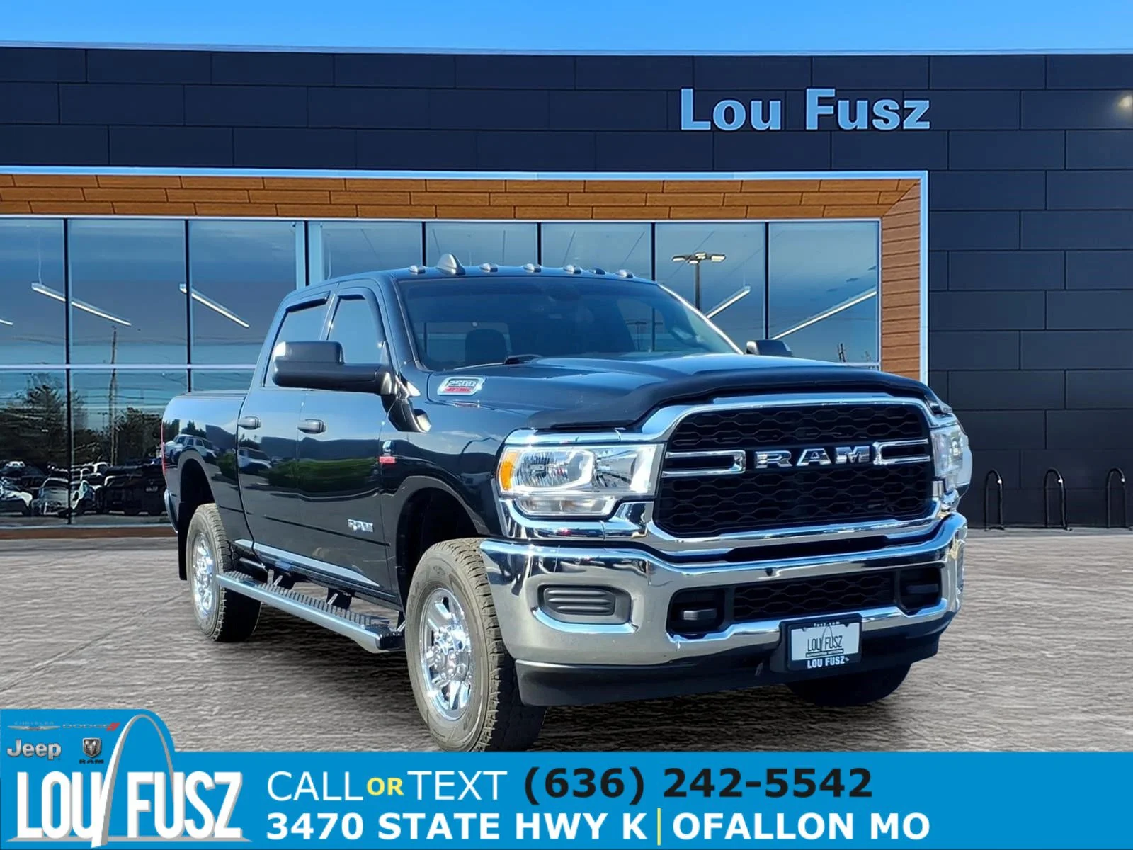 Used 2022 Diamond Black Crystal Pearlcoat Ram Tradesman image 1