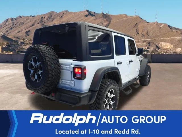 Used 2021 Bright White Clearcoat Jeep Unlimited Rubicon image 5