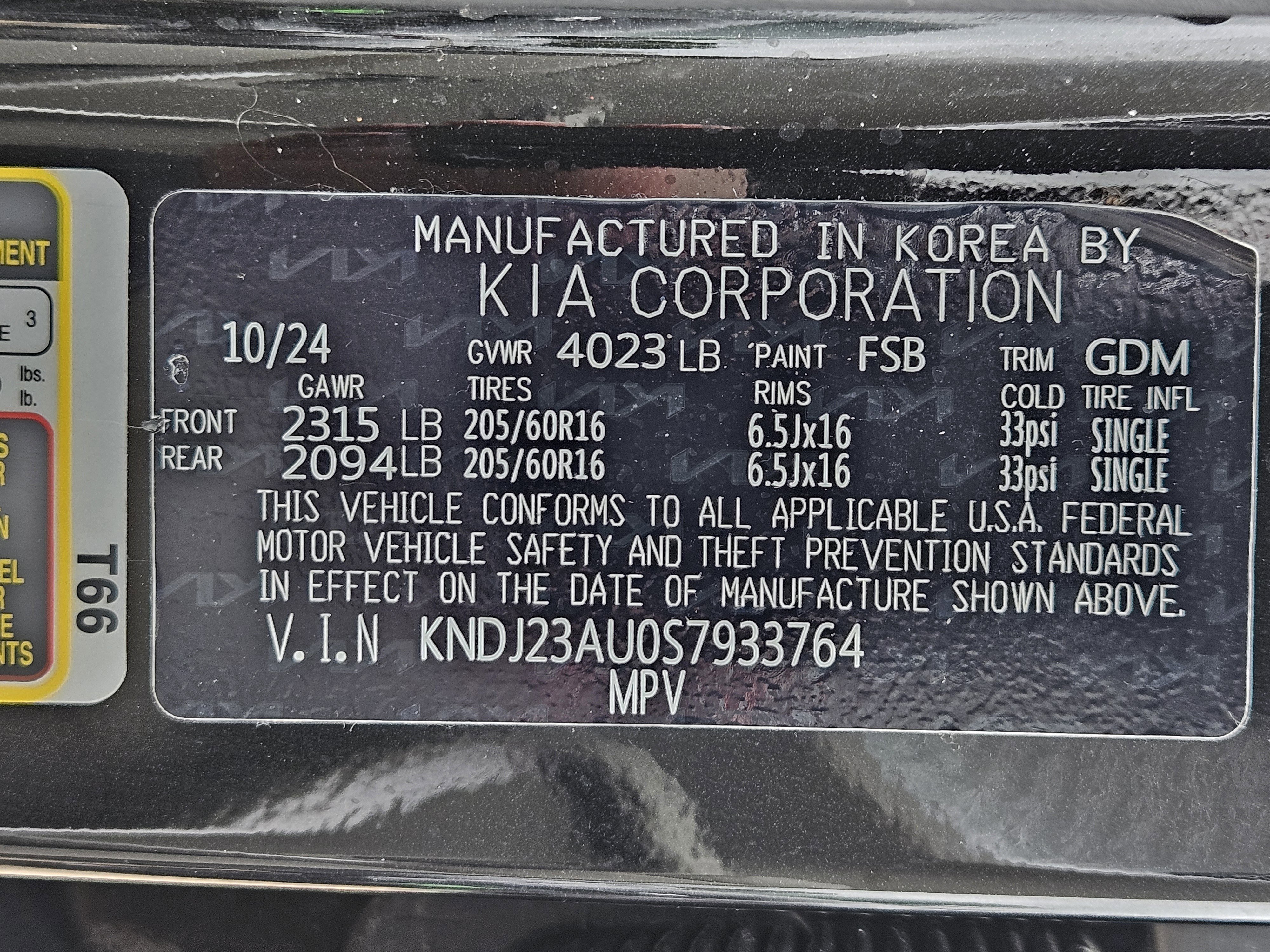 Certified Used 2025 Fusion Black Kia LX image 30