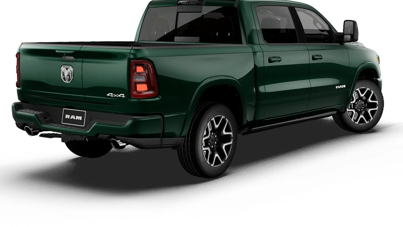 New 2027 Serrano-Green Metallic Exterior Paint RAM LARAMIE image 28