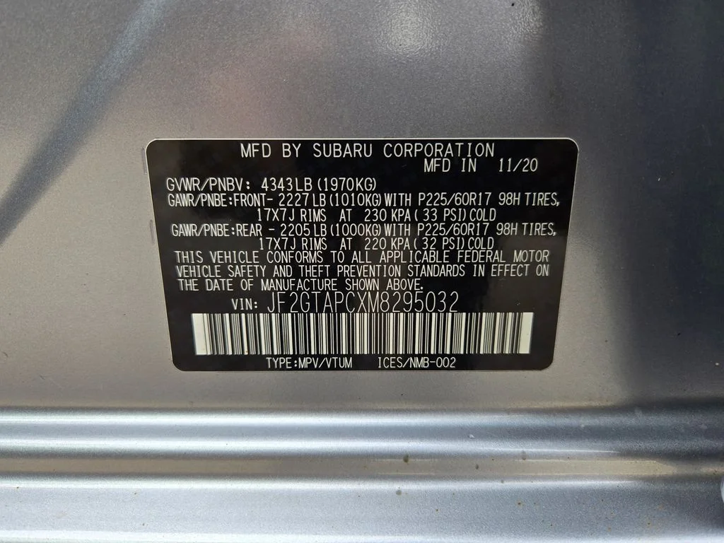 Used 2021 Silver Subaru Premium image 31