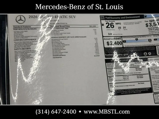 New 2026 Graphite Grey Metallic Mercedes-Benz GLC 300 image 4